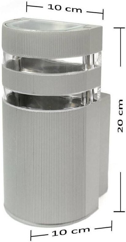 Trade Shop Traesio - Trade Shop - anwendungsbereich für externehmen lampada muro modern giardino - Grau