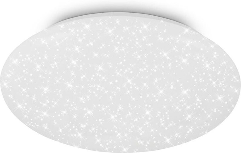 Briloner GIT LED Deckenleuchte, Neutralweiße Lichtfarbe, Sternenhimmel, Weiß, Ø38 x 7 cm