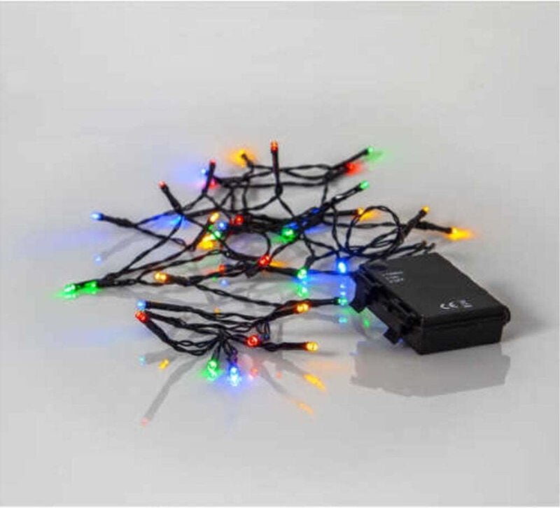 Thumbnail - Led lichterkette batterie 40 led 28 m batterie timer innen auenbereich ip44 multi