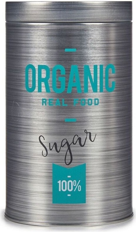 Runde graue Zuckerdose (10,4 x 18,2 x 10,4 cm)