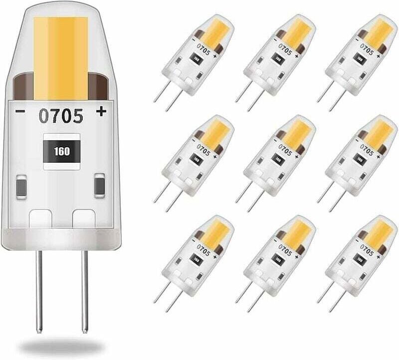 Dimmbare LED-G4-Lampen, 3 W (entspricht 30 W Halogenlampe), 95 lm warmweißes Licht, energiesparend, flimmerfrei, 12 V DC...