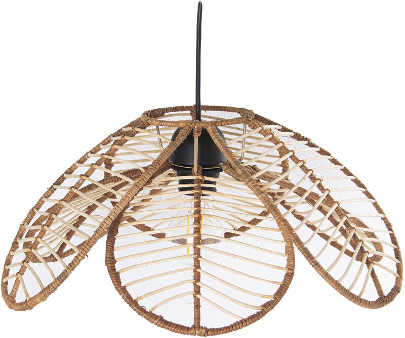 Natural Rattan Decke +99271, 1x27, 1x40w ° 40x19, schwarzes Kabel: 73 cmpour alle Stile, um dem Haus eine Note zu verlei...