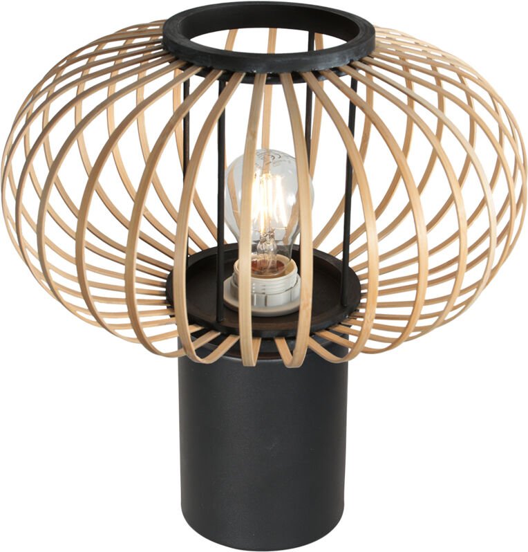 Steinhauer - tischlampe - Bloeba - natürlich schwarz - bambus