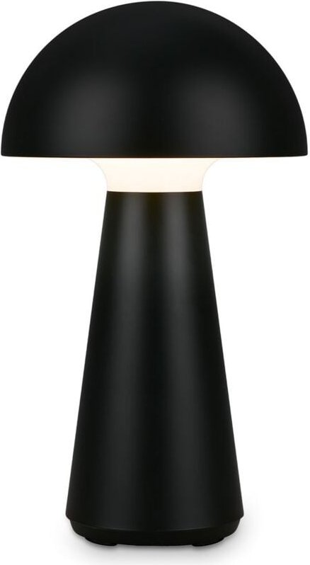 Briloner - led Akku-Tischleuchte Tischlampe für innen außen Garten usb IP44 schwarz Pilz