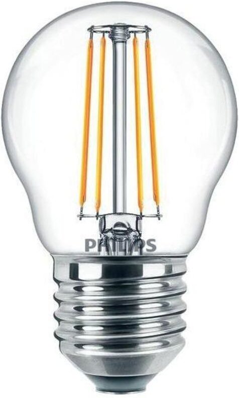 Sphärische led-glühbirne glas e27 4,3w philedlus40g2 warmweiß