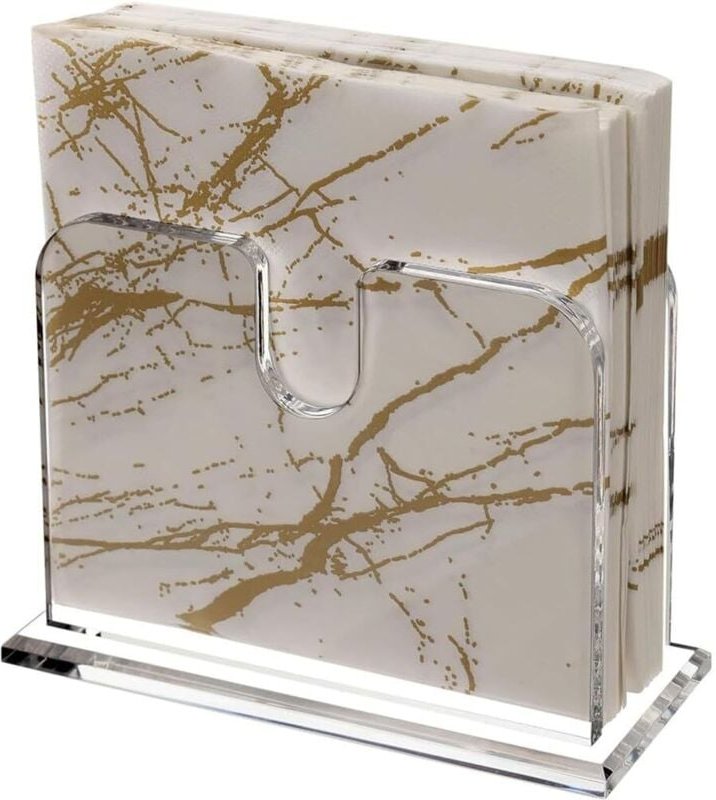 Serviettenhalter aus Acryl, Spender für Cocktailtücher auf dem Esstisch, transparente Behälter zur Aufbewahrung von Küch...