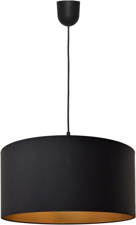 Alba Zylindrische Pendel-Deckenleuchte Schwarz, Gold 40cm - Helam