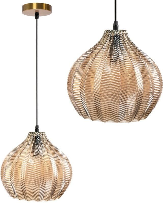 Toolight - hängelampe glas retro APP893-1CP