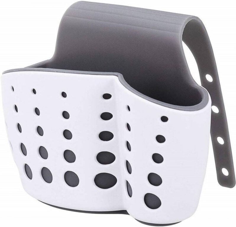 Trade Shop Traesio - Trade Shop - behälter mit verstellbarem haken waschmittelschwamm kunststoffspülenhalter -