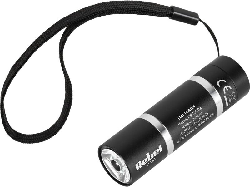 Rebel 1W 3xAAA Aluminium-Taschenlampe mit LED-Beleuchtung
