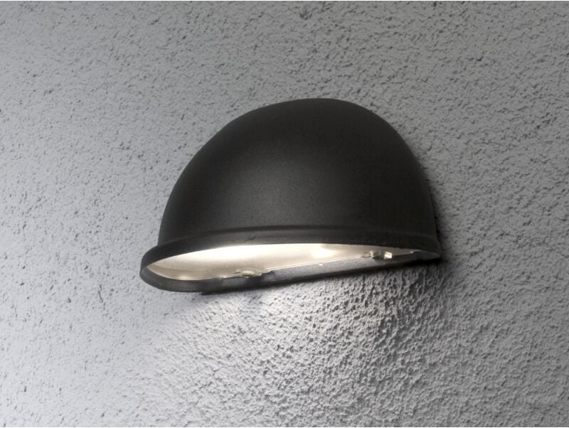 Konstsmide - Außenwandleuchte Downlight torino Aluminium Schwarz - Moderne Hausbeleuchtung