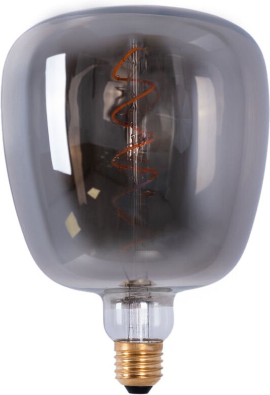 Led Rauchglas Lampe - E27 D140 - Dimmbar - 4W - 1800K