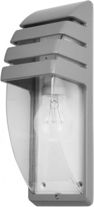 Wandleuchte elnath 1xe27 grau ip44 35x12x12 cm