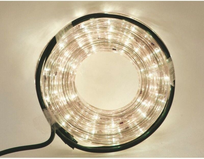 Euronatale - Warmweiße LED-Röhre mit 10-Meter-Außenmotor