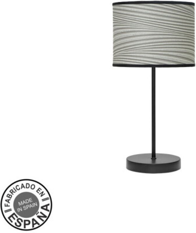 Fashion Tischlampe 1xe14 schwarz/grau 42x17x17cm