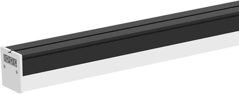 Aufgesetzte Linearleuchten - IP20 - 40W - Schwarz - 4300 Lumen - 4000K