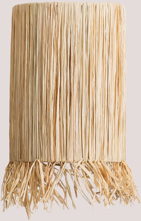 Wandleuchte aus Bast Bellver Natürlich - Sklum