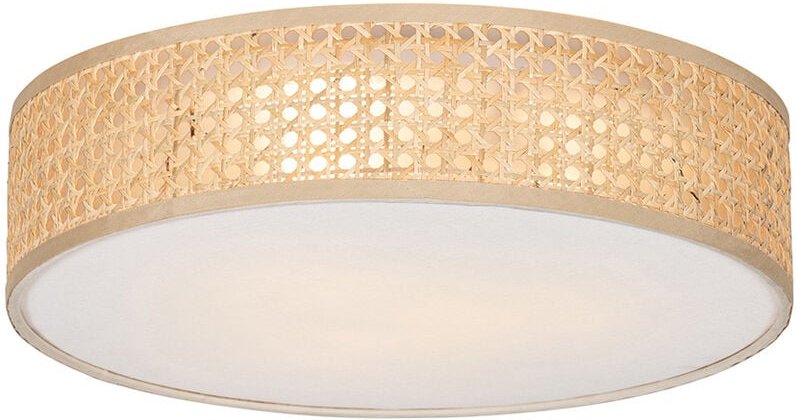 Orientalische Deckenleuchte Rattan 40 cm 3-flammig - Tromma