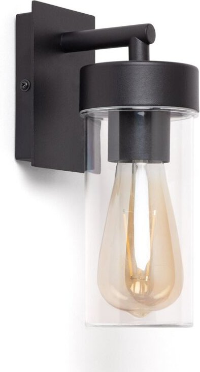 Wandleuchte Außen Aluminium Lutsha Schwarz