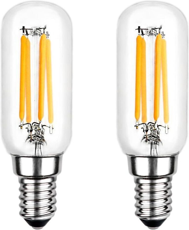 LED-Lampe für Küchenabzugshaube T25 E14 4W warmweiß 2700K, 400 Lumen, röhrenförmige Glühfaden-LED-Lampe für Kochfeldabzu...