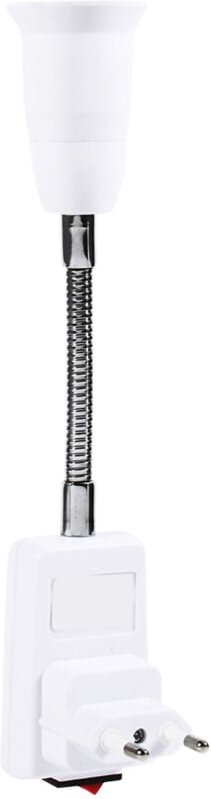 Zoternen - Flexibler E27-Sockel, LED-Lampenfassung, Adapter, Sockel, Konverter, Ein/Aus-Schalter, EU-Stecker