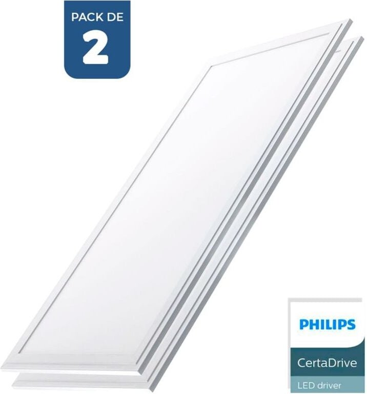 Barcelona Led - 2er Pack x Slim led Panels 120x30cm - Philips Treiber - 44W -