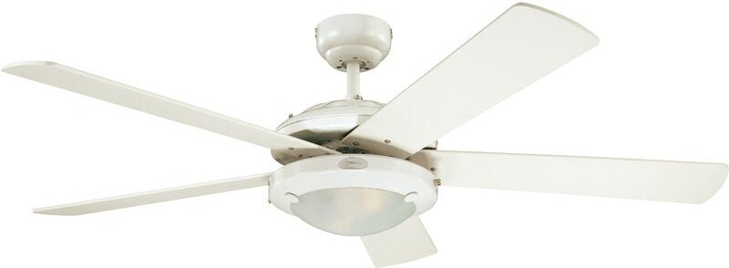 Thumbnail - Deckenventilator Comet Weiß mit Beleuchtung 132 cm