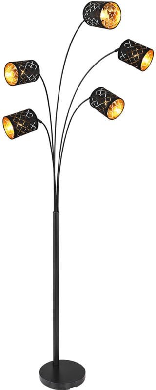Thumbnail - Stehlampe - Clarke - schwarz - metall - E14 - 15229S4 - Globo