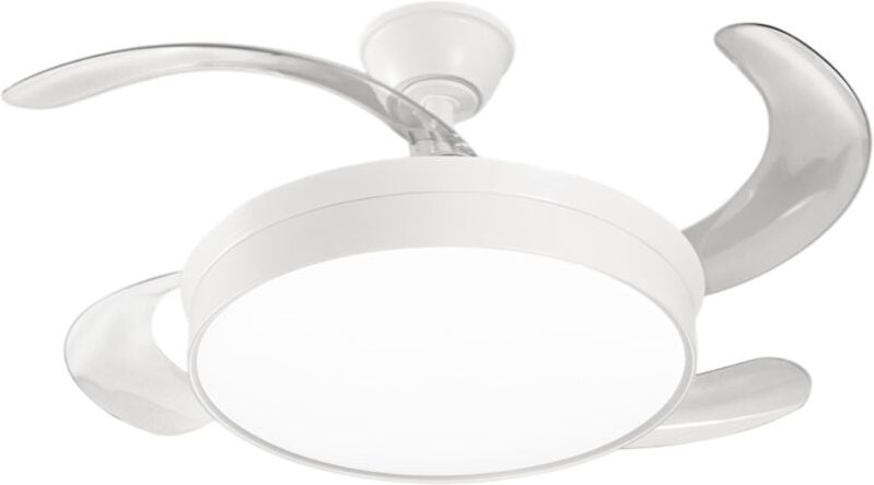 Thumbnail - Deckenventilator mit Licht Perenz 7165 b ct Weiß – ø 106 cm, 4 einziehbare Flügel, 6 Geschwindigkeiten, 30-W-Gleichstrom...