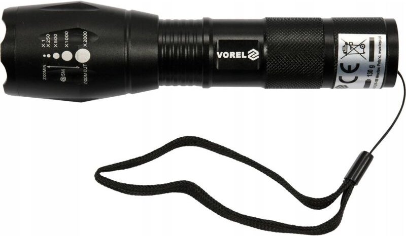 Taschenlampe vorel CREE schwarz 5W Aluminium