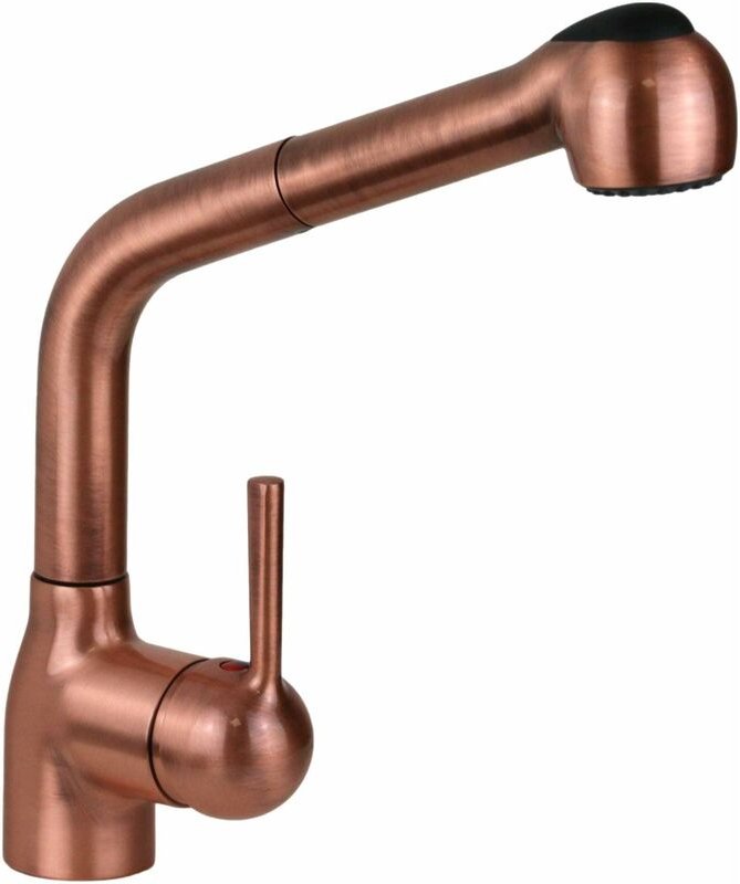 Küchenarmatur im klassischen Stil in Kupferfarbe I Crolla TECNOMIX 8250VR Kupfer