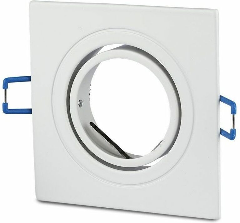 Verstellbarer weißer LED-Einbaustrahlerhalter GU10 und GU5.3 (MR16) - V-tac