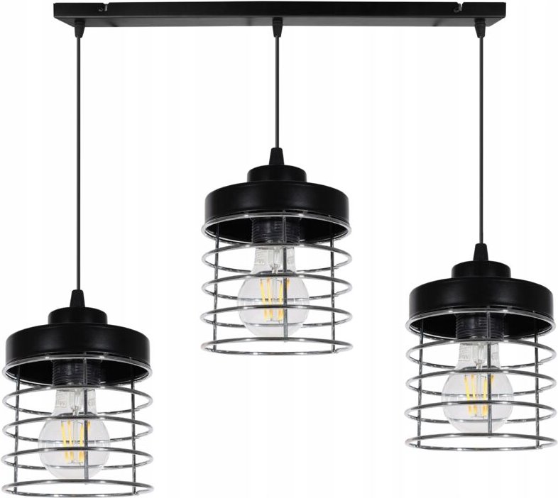 Led-Deckenhängelampe Aus Chromdraht