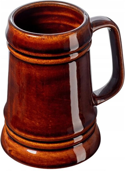 Bierkrug aus Keramik, Steinkrug, 500 ml, 1 Stück - Kadax