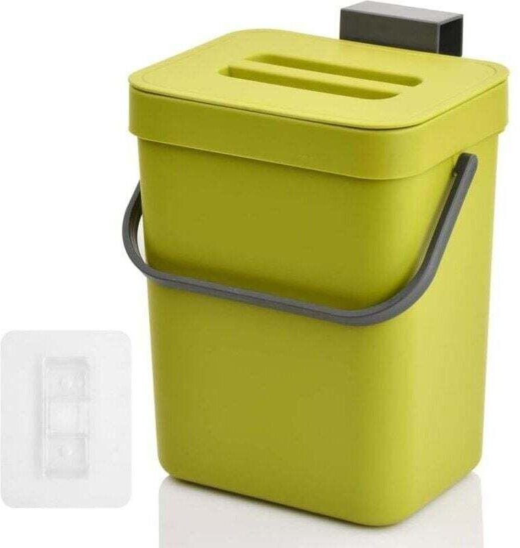 Küchenkomposteimer, 5-Liter-Tischeimer mit Deckel, Küchenkomposteimer, Küchenkomposteimer für Abfall, Komposter, Küche, ...