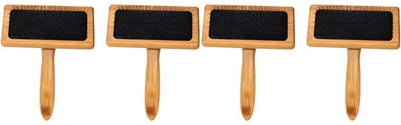 2X Holzkardierbürsten Nadelfilz-Reinigungskamm mit Professionelle Nadelfilz-Handkämme zum Spinnen