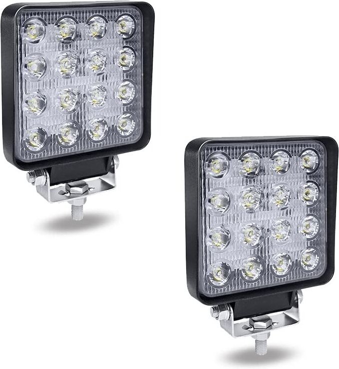 Naizy - led Arbeitsscheinwerfer 248W Quadrat 12V Zusatzscheinwerfer 4320LM Offroad Reflektor Flutlicht Scheinwerfer Kalt...