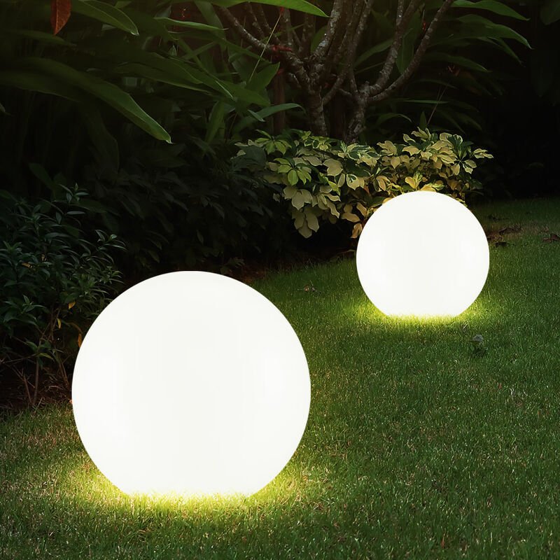 Solarleuchte Kugel Garten LED Gartendeko Solarkugel für Außen 20 cm Kugelleuchte Solar, Leuchtdauer ca. 6-8 Stunden, H 6...