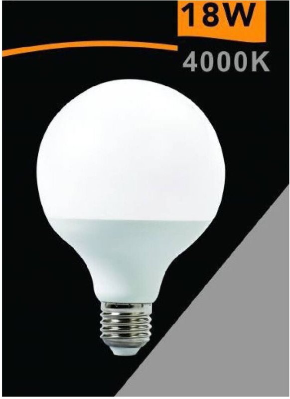 Trade Shop Traesio - Trade Shop - led-lampe E27 G95 18W kugelform warmes kaltes naturweisses licht G95-09 -