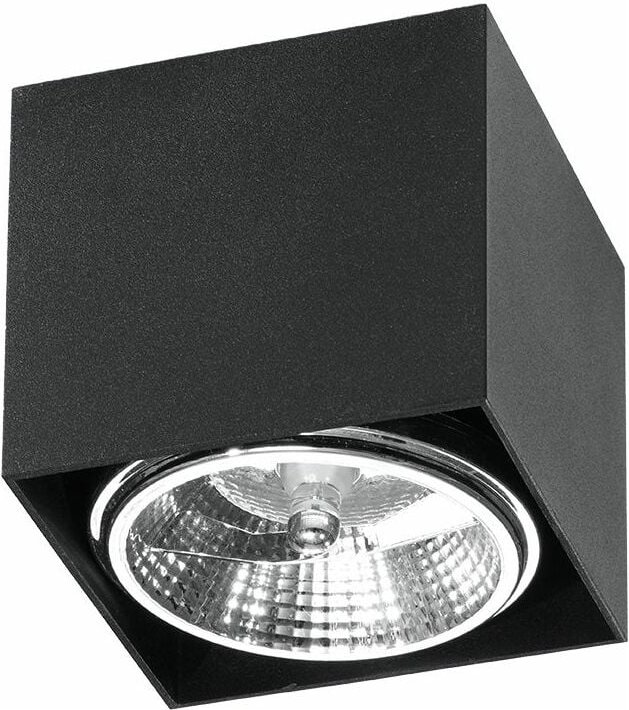 Licht-erlebnisse - Deckenspot GU10 Grau Schwarz eckig Aluminium Deckenlampe