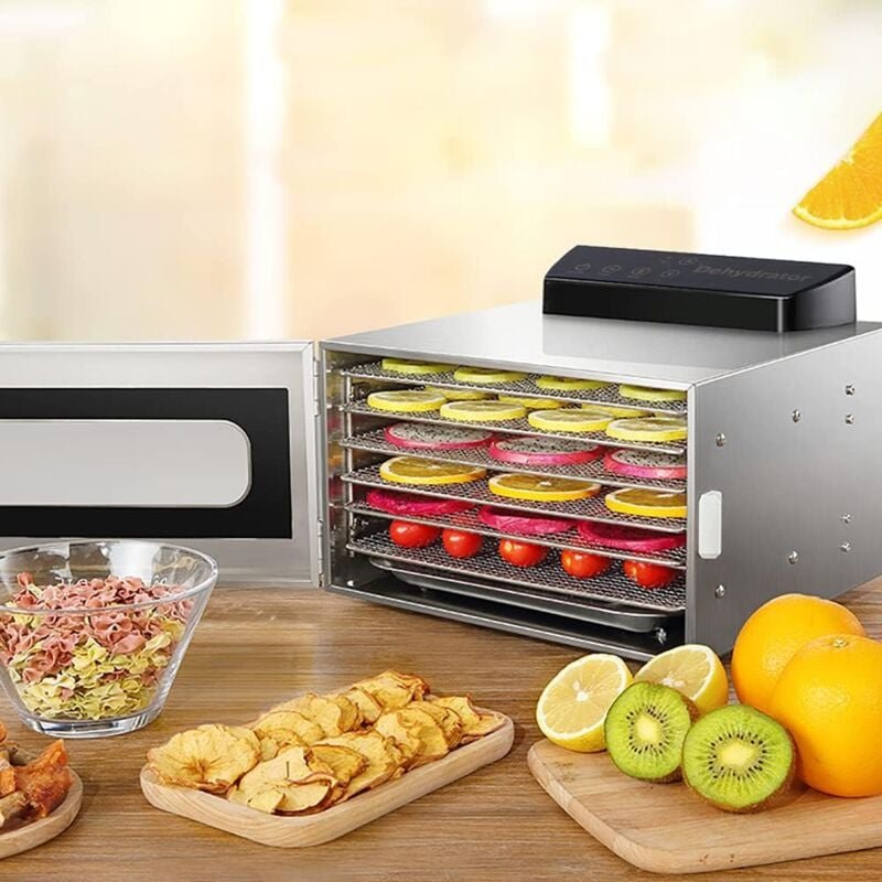 Dehydrator, Multi Etagen Dörrautomaten Dehydrator für Lebensmittel Für Zuhause Edelstahl Dörrgerät Dörrapparat Dörrautom...