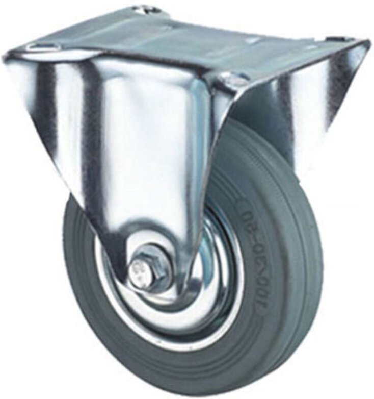 Bockrad mit schwarzem Gummi 100mm / 87302 / vorel