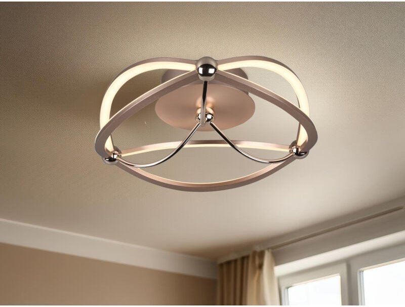 Designer led Deckenleuchte charivari Messing matt, ø 41cm