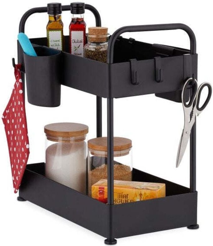 Waschbeckenregal mit 2 ablagen 8831234