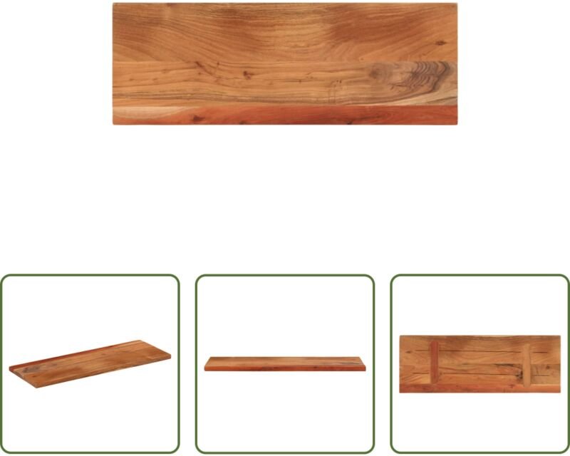 vidaXL Massivholz - Tischplatte 70x40x2,5 cm Rechteckig Massivholz Akazie