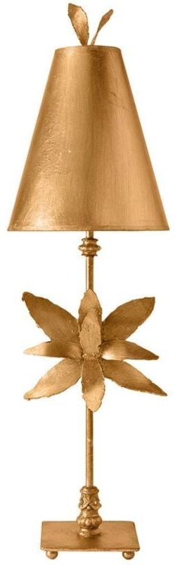 Tischleuchte Beistelllampe Wohnzimmerleuchte Stahl h 86 cm 1 Flammig Gold