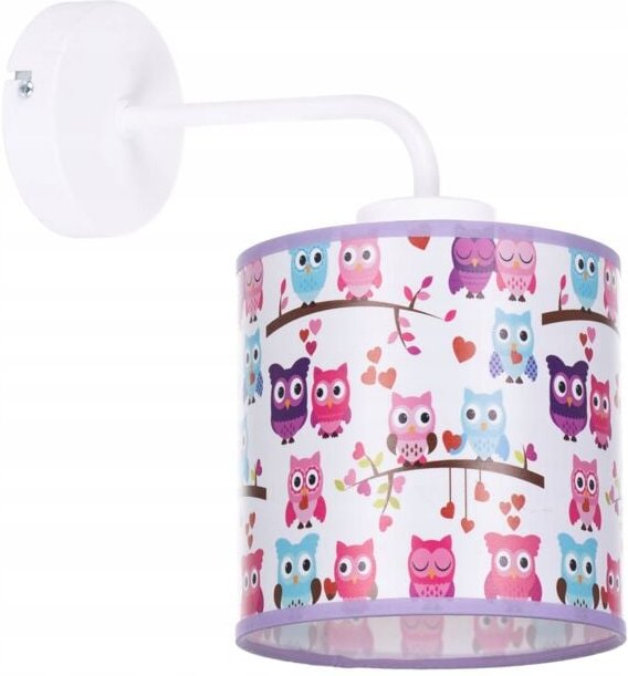 Moderne Lampenschirm-Wandleuchte Eulen