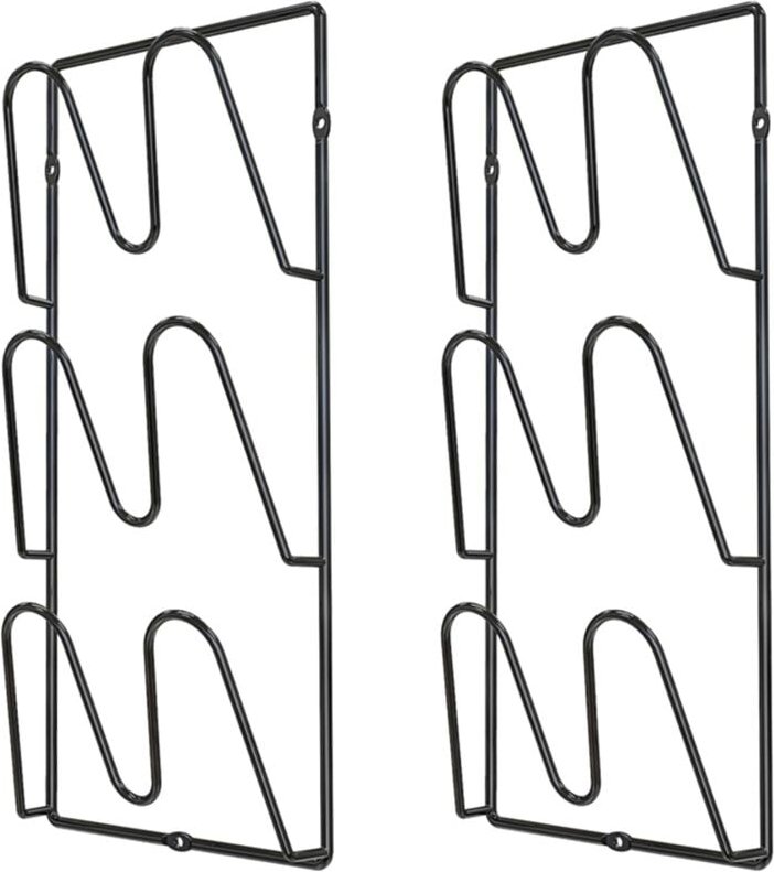 2Er-Pack Topfdeckelhalter für KüChenschräNke - eine der Wand oder TüR Montierter Deckel-Organizer