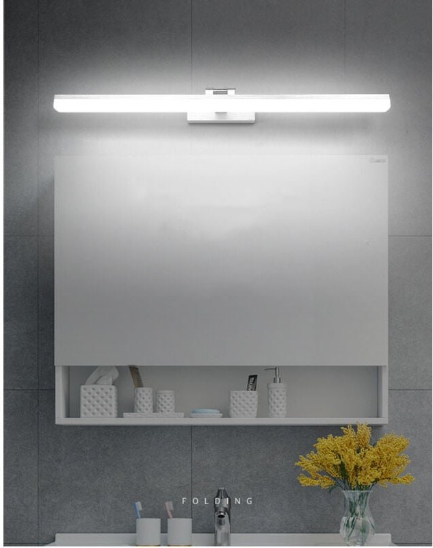 Led Wandleuchte,Luxus Aluminium Acryl Badezimmerspiegel Frontleuchte Toilette Schminkspiegel Wandleuchte Badezimmerspieg...