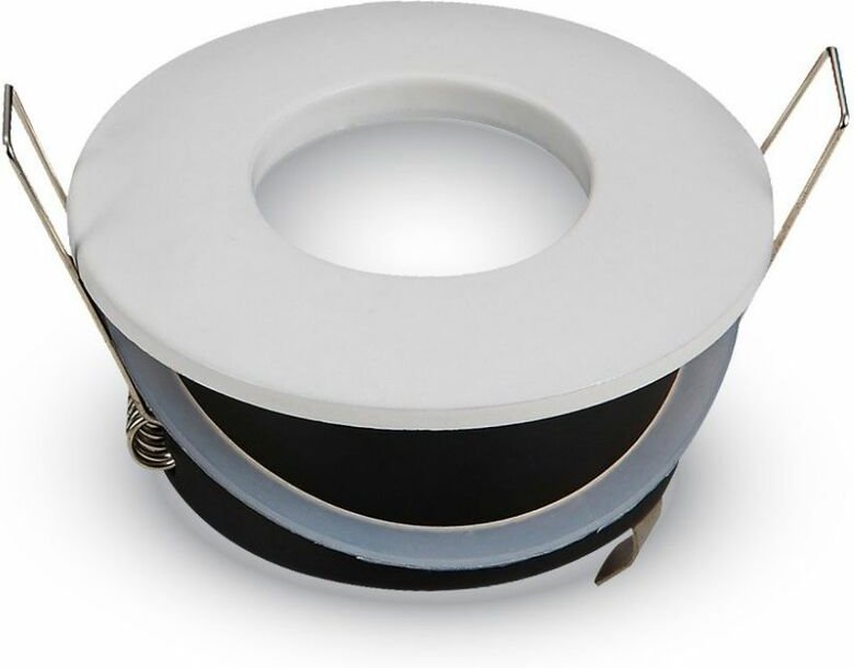 V-tac - Runder LED-Einbaustrahlerhalter GU10 und GU5.3 (MR16) Farbe Weiß IP54